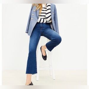 LOFT High Waist Flare Crop Made & Loved